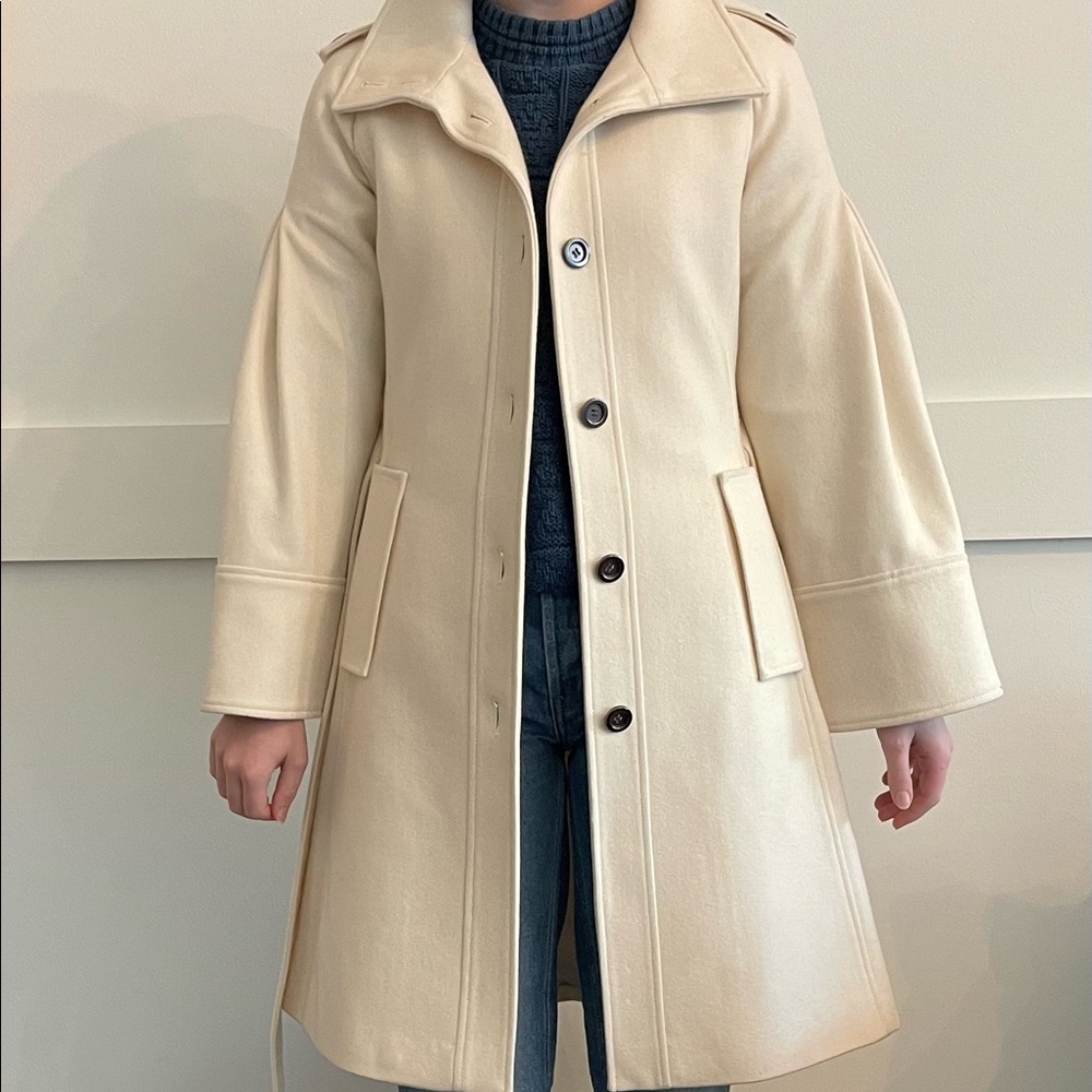 Ecru ba&sh wool coat